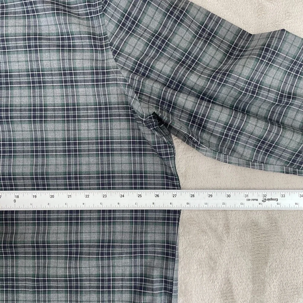 UNTUCKit‎ Devitt Shirt Men 3XLT Tall Gray Plaid Wrinkle Free Long Sleeve NWOT